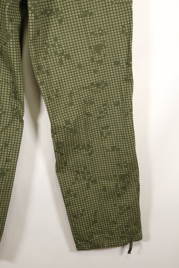 1987 Contract - L-R: U.S. Military, Infrared-Countermeasure, Night Camo, Pants, Overpants, Used (Replica)