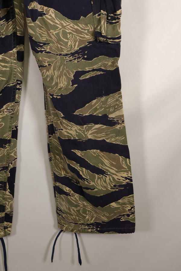 実物　沖縄タイガーパターン　タイガーストライプパンツ　改造あり　USカット　US-S　中古品