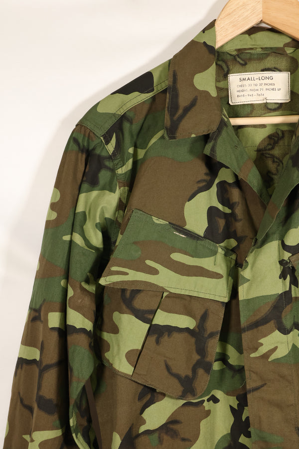 1966〜67年頃　デッドストック　S-L　ノンリップストップ　初期プリント　ERDL　ファティーグジャケット