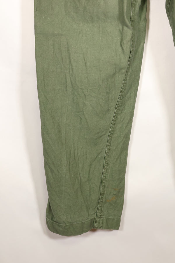 กลางทศวรรษ 1960, 36x31, กองทัพบกสหรัฐฯ, กางเกงยูทิลิตี้ OG-107, ประเภท I, มือสอง
