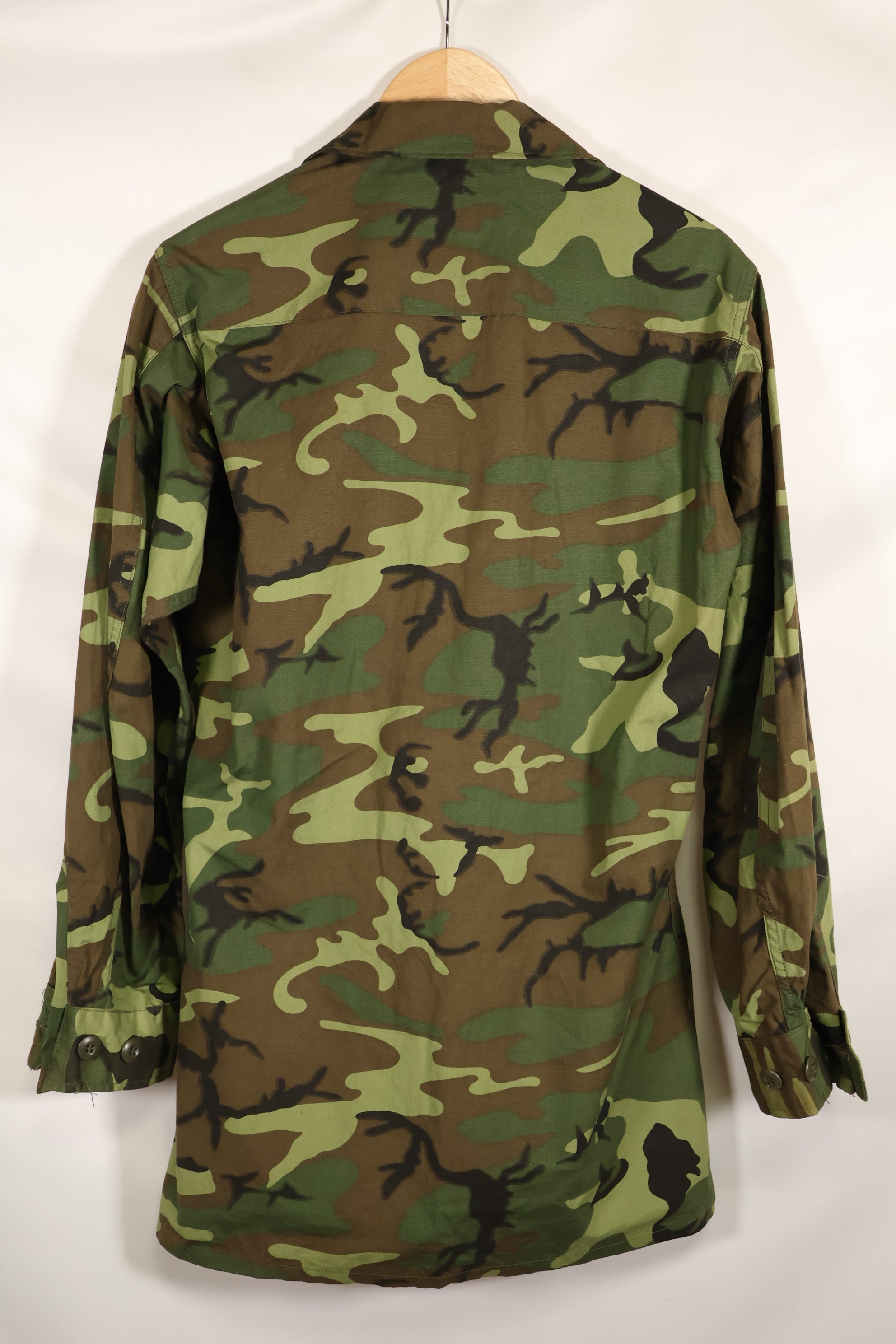 1966〜67年頃　デッドストック　S-L　ノンリップストップ　初期プリント　ERDL　ファティーグジャケット