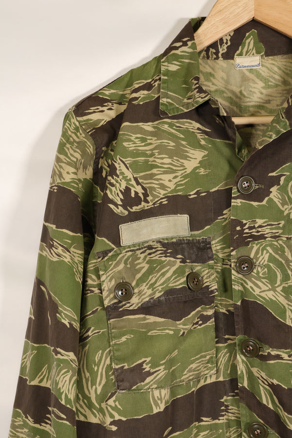 1968年　映画「グリーンベレー」「未知との遭遇」衣装　ジョンウェインパターン　タイガーストライプ　シャツ