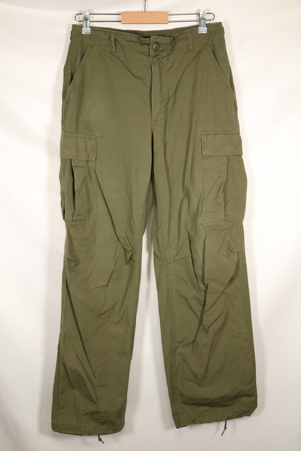 Estimated 1968–69 S-L 4th Model Jungle Fatigue Pants, Used, No Contract Tag