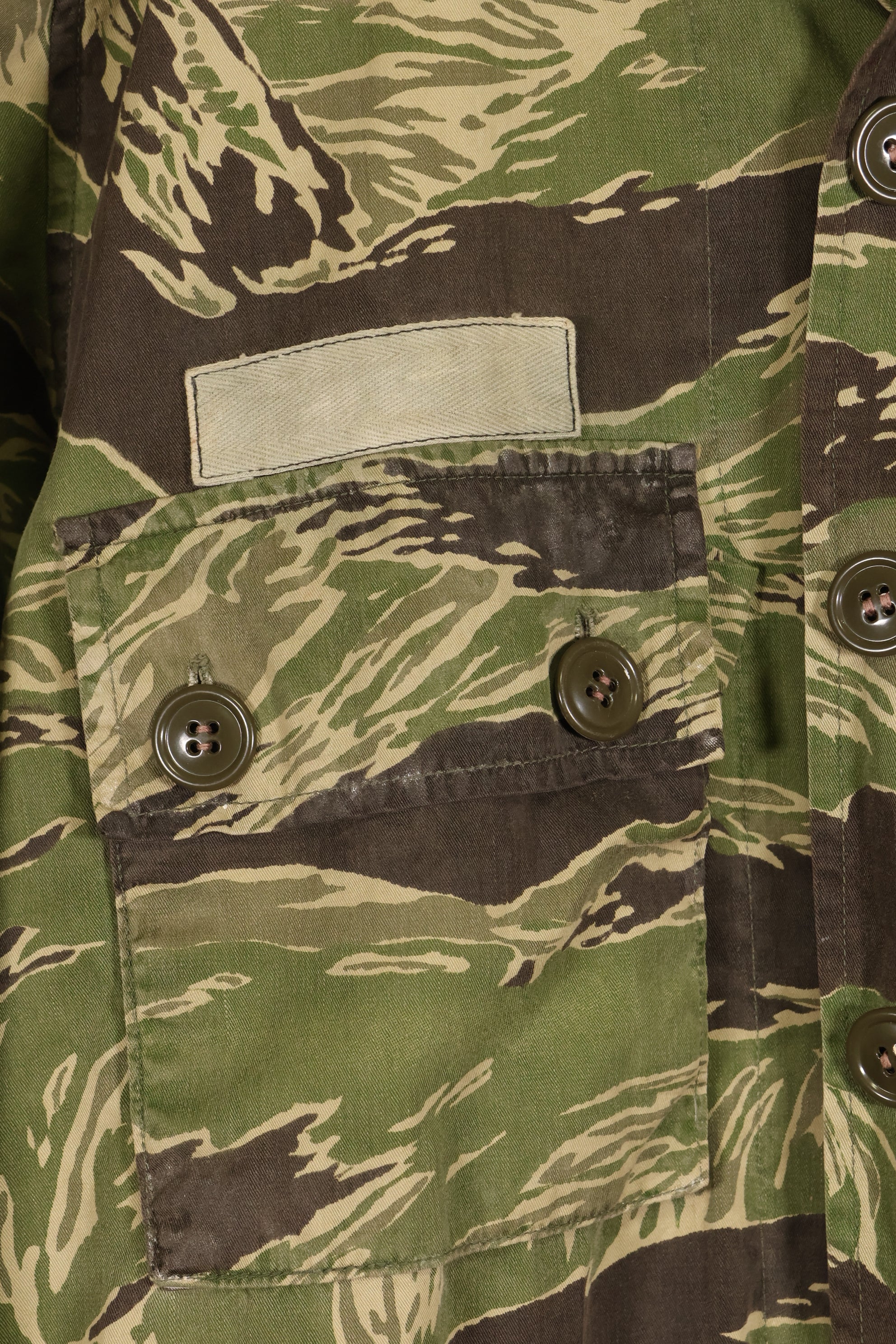 1968年　映画「グリーンベレー」「未知との遭遇」衣装　ジョンウェインパターン　タイガーストライプ　シャツ