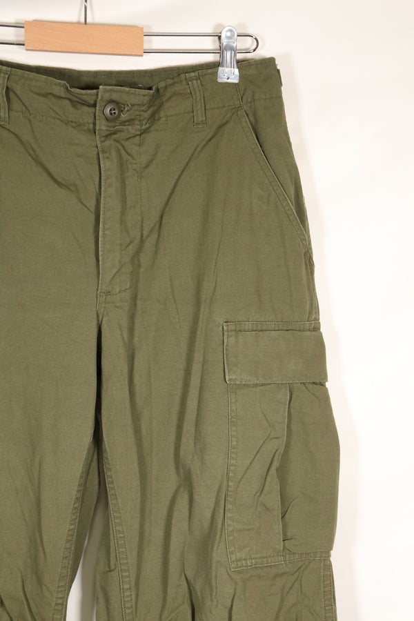 Estimated 1968–69 S-L 4th Model Jungle Fatigue Pants, Used, No Contract Tag