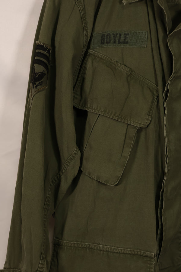実物　日本製　FEC-39917　2nd Model ジャングルファティーグ ジャケット　第25歩兵師団　パッチ付き　中古品