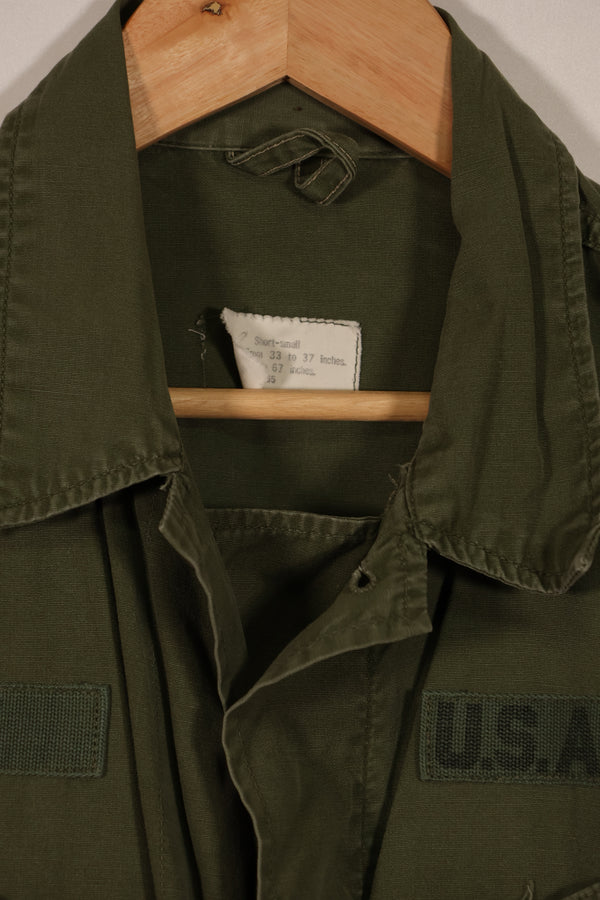 実物　日本製　FEC-39917　2nd Model ジャングルファティーグ ジャケット　第25歩兵師団　パッチ付き　中古品
