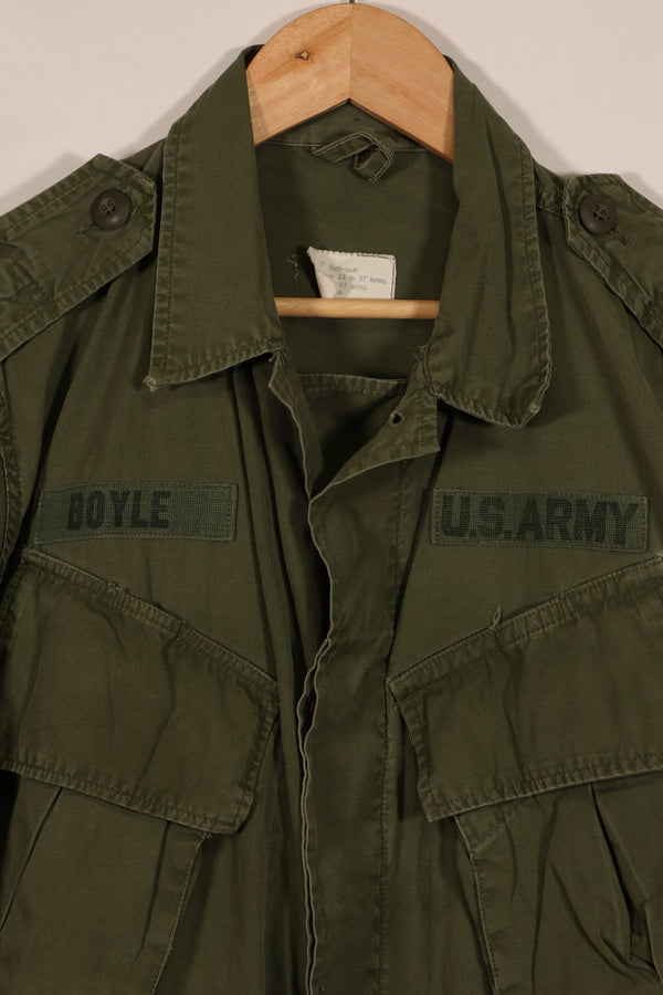 実物　日本製　FEC-39917　2nd Model ジャングルファティーグ ジャケット　第25歩兵師団　パッチ付き　中古品