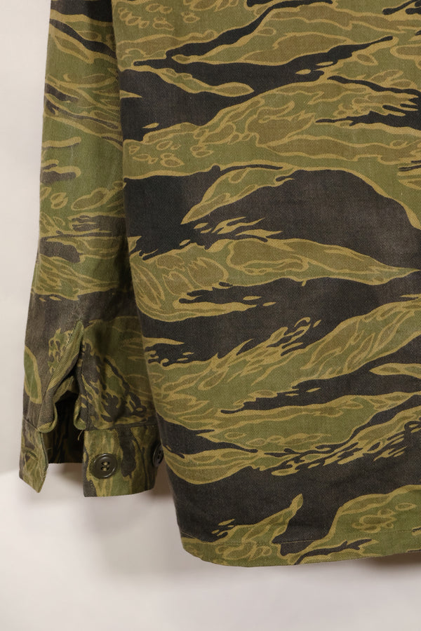 大阪 MASH製　US-M ゴールドタイガーストライプ　USカット　シャツ　中古品　退色あり