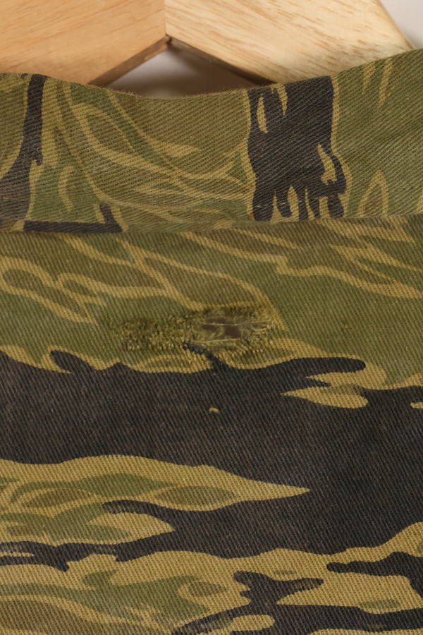 大阪 MASH製　US-M ゴールドタイガーストライプ　USカット　シャツ　中古品　退色あり