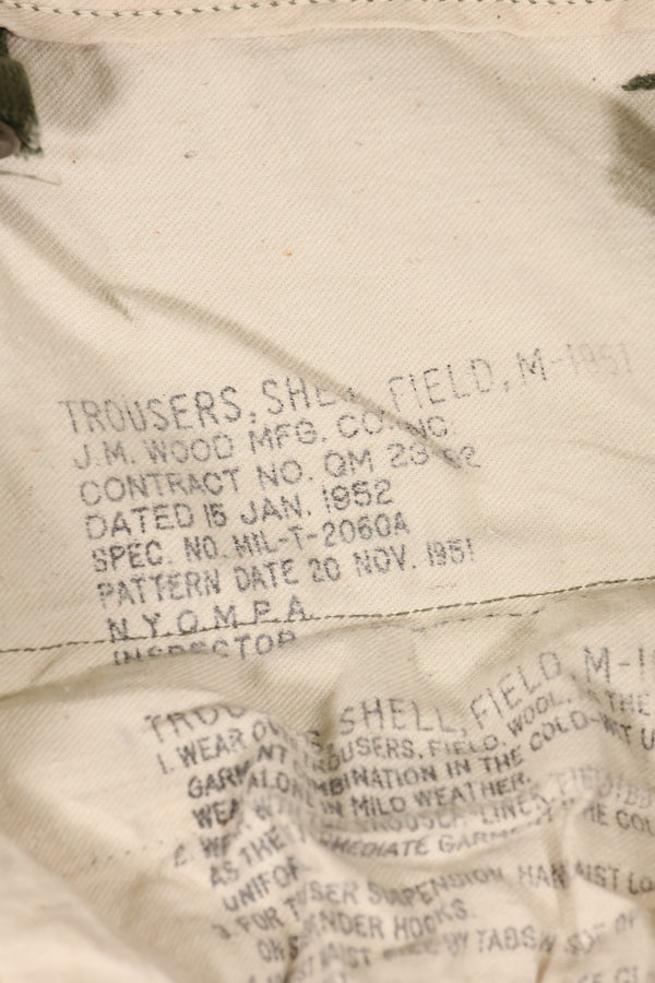 สัญญาปี 1952, M-L, กองทัพสหรัฐฯ, กางเกงสนาม M51, มีร่องรอยการใช้งาน, มือสอง