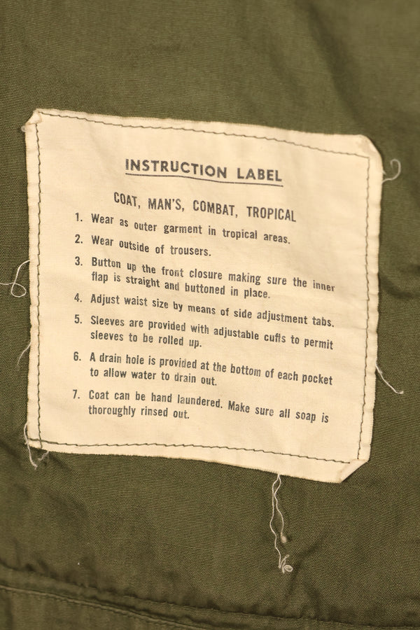 1963 Contract, M-R, USMC, 1st Model Jungle Fatigue Jacket, Almost Unused, Used
