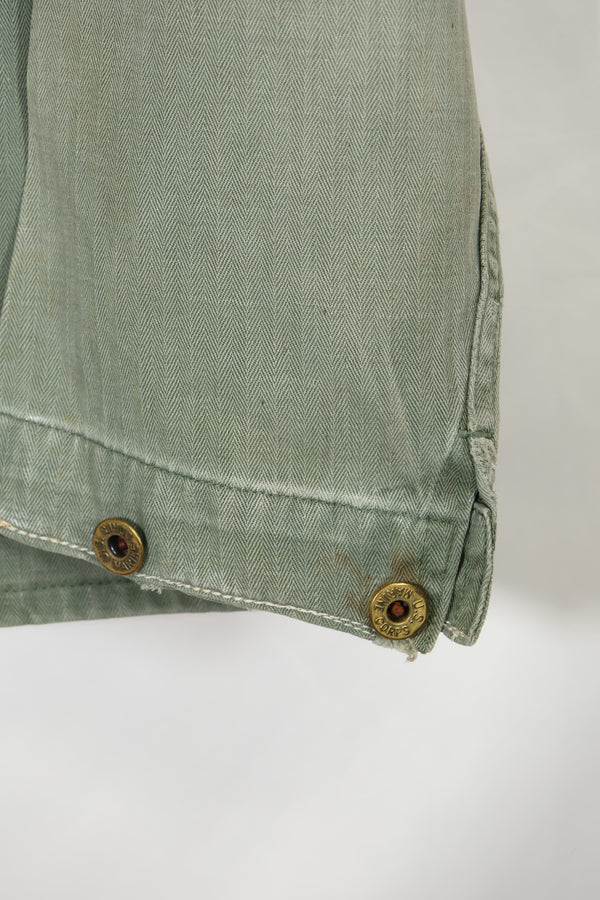 เสื้อแจ็คเก็ตอเนกประสงค์ P-41 HBT ของนาวิกโยธินสหรัฐฯ ยุค 1940 มือสอง สภาพ A