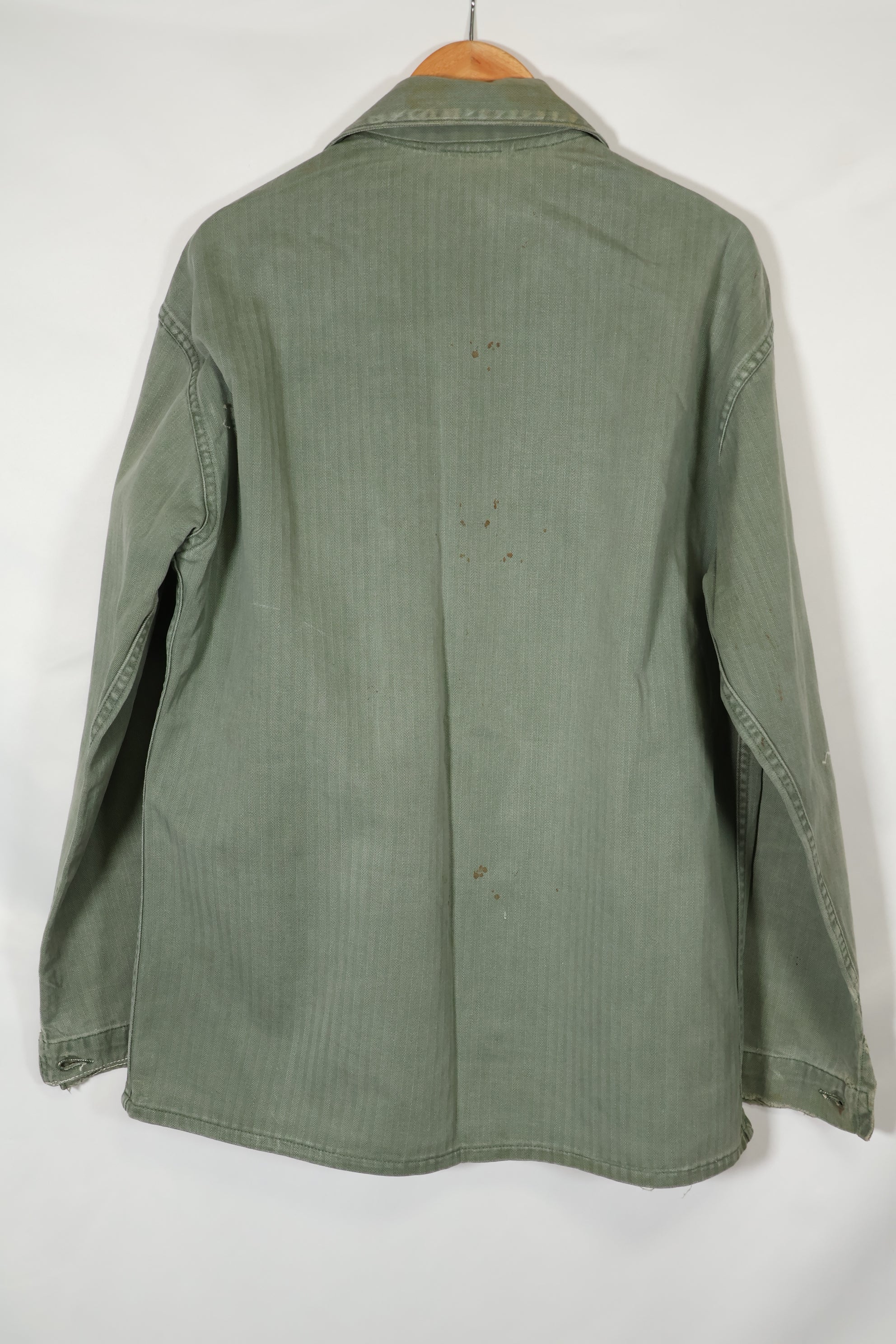 เสื้อแจ็คเก็ตอเนกประสงค์ P-41 HBT ของนาวิกโยธินสหรัฐฯ ยุค 1940 มือสอง สภาพ A