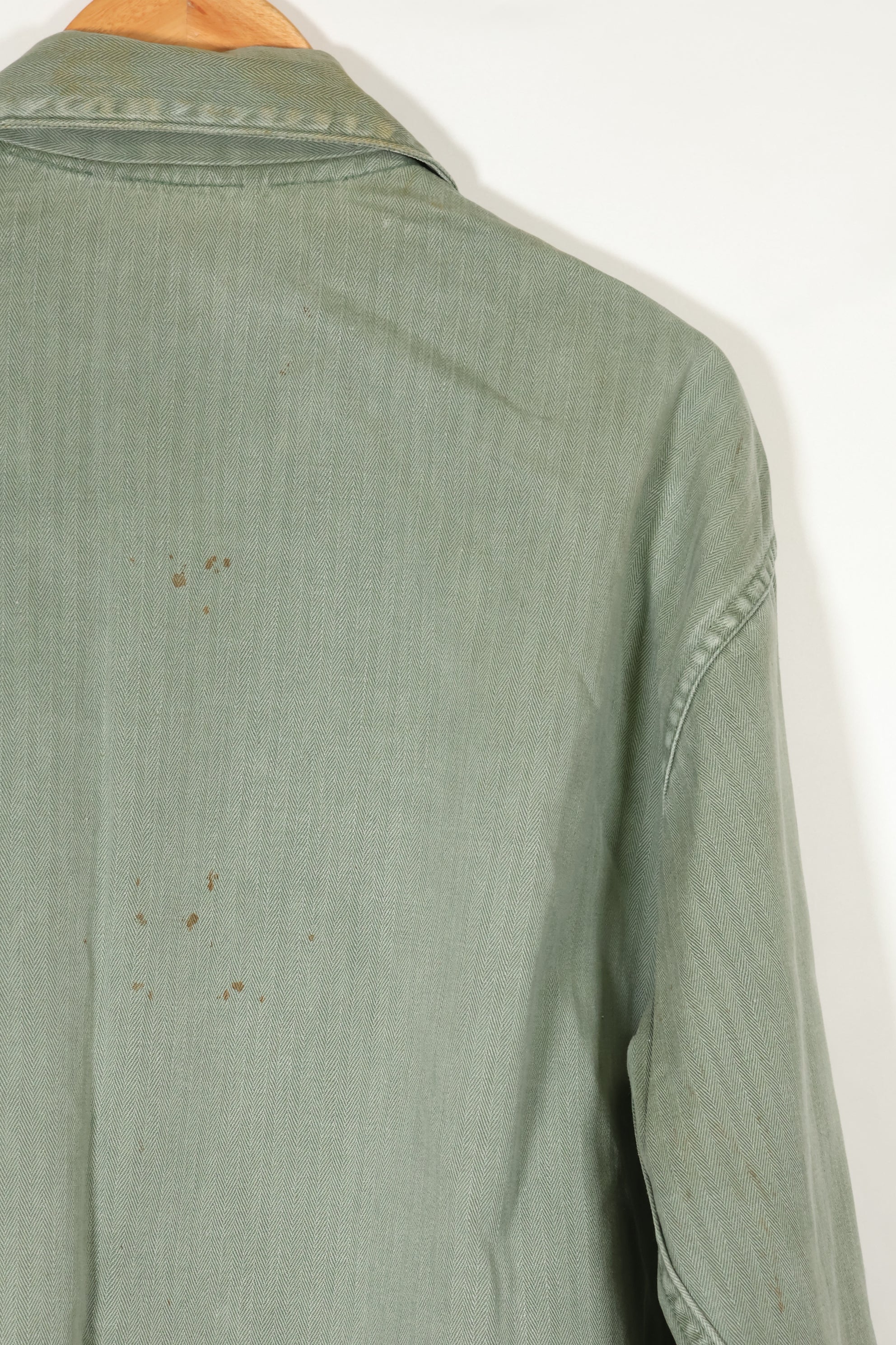 เสื้อแจ็คเก็ตอเนกประสงค์ P-41 HBT ของนาวิกโยธินสหรัฐฯ ยุค 1940 มือสอง สภาพ A