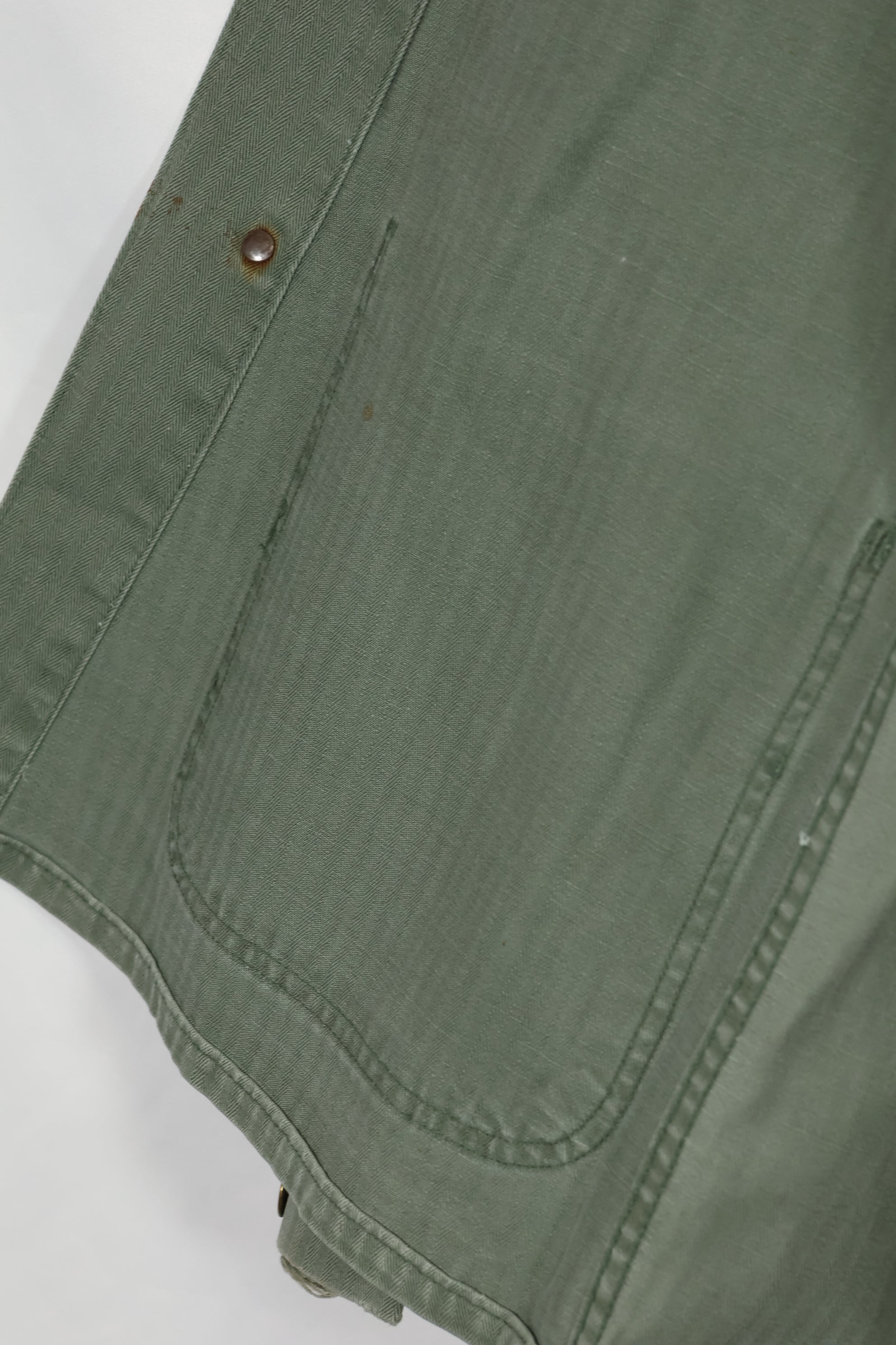 เสื้อแจ็คเก็ตอเนกประสงค์ P-41 HBT ของนาวิกโยธินสหรัฐฯ ยุค 1940 มือสอง สภาพ A