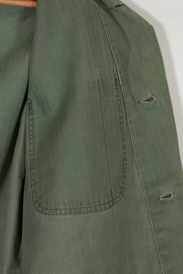 เสื้อแจ็คเก็ตอเนกประสงค์ P-41 HBT ของนาวิกโยธินสหรัฐฯ ยุค 1940 มือสอง สภาพ A
