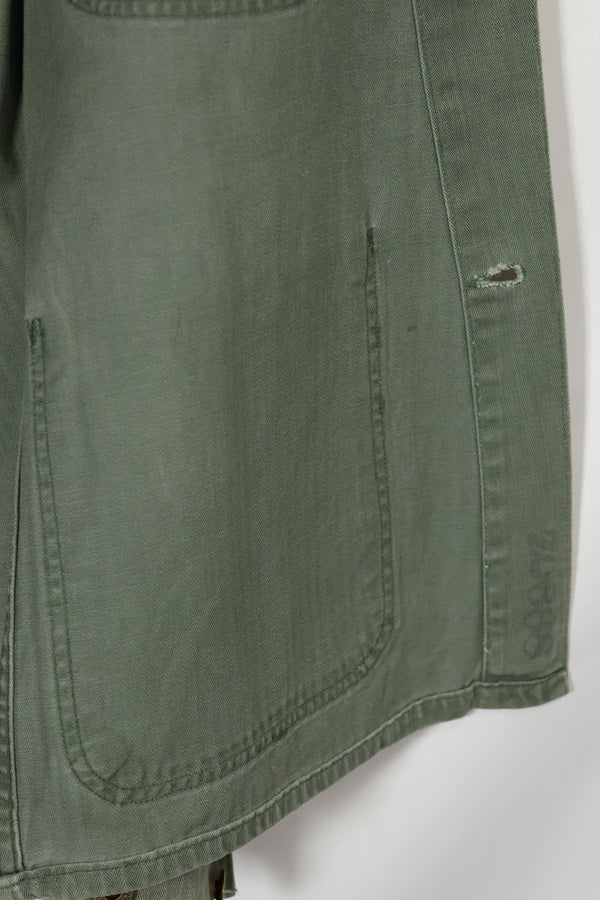 เสื้อแจ็คเก็ตอเนกประสงค์ P-41 HBT ของนาวิกโยธินสหรัฐฯ ยุค 1940 มือสอง สภาพ A