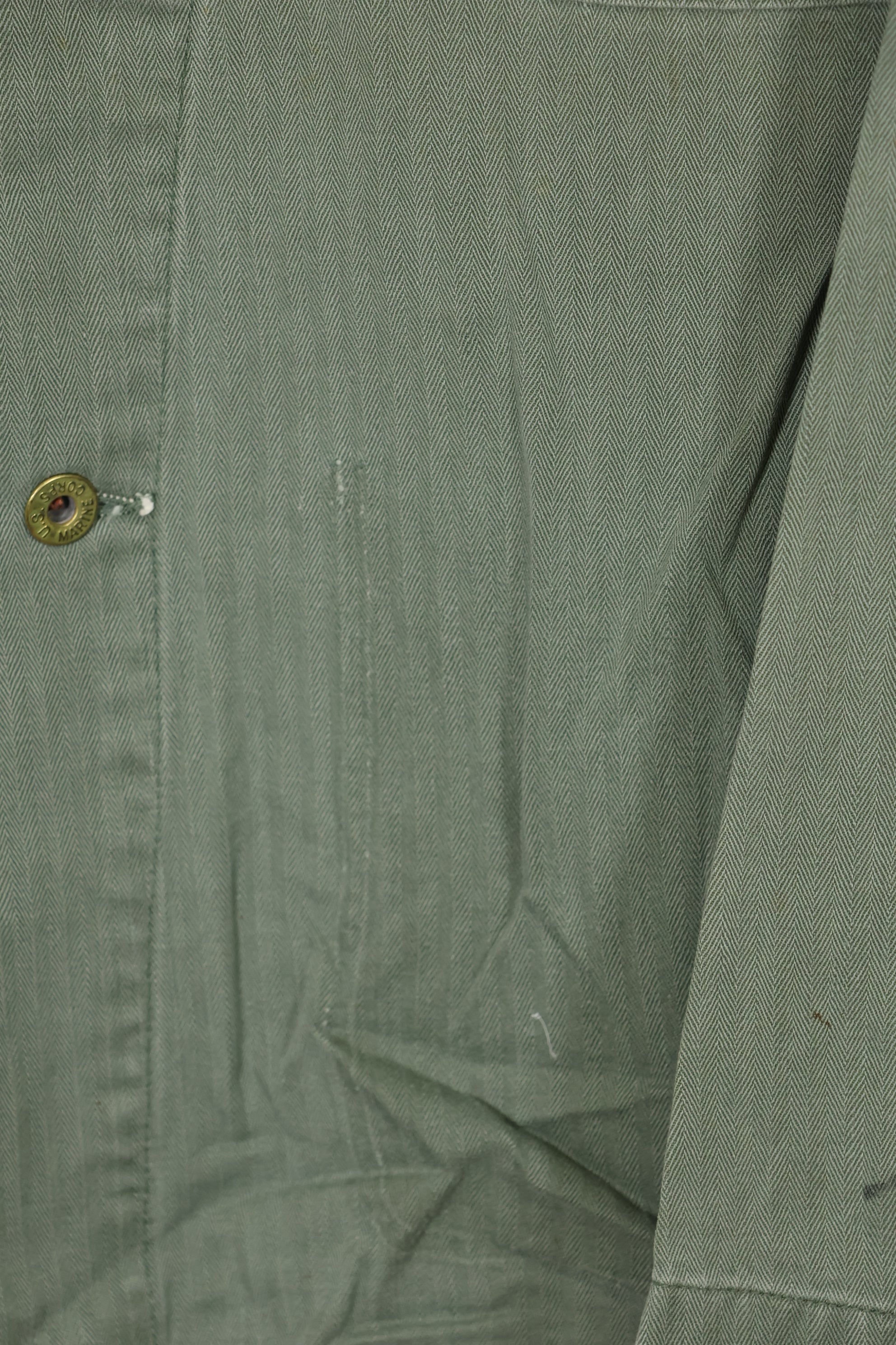 เสื้อแจ็คเก็ตอเนกประสงค์ P-41 HBT ของนาวิกโยธินสหรัฐฯ ยุค 1940 มือสอง สภาพ B