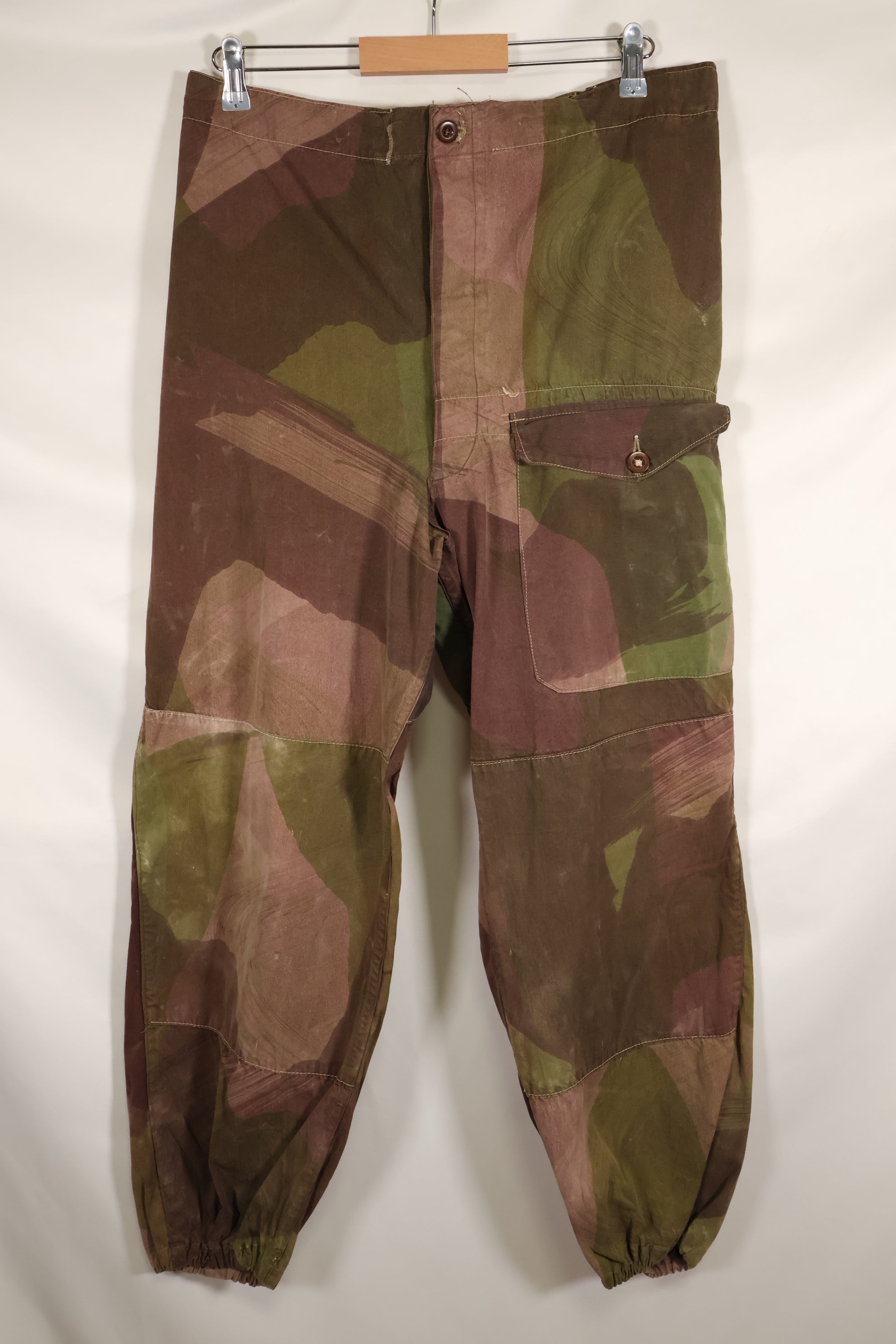 実物　イギリス軍　SAS トラウザーズ　WINDPROOF 迷彩パンツ　改造パンツ　インドシナ戦争　中古品