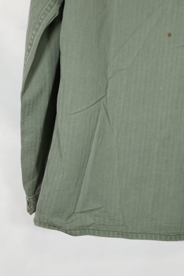 เสื้อแจ็คเก็ตอเนกประสงค์ P-41 HBT ของนาวิกโยธินสหรัฐฯ ยุค 1940 มือสอง สภาพ B