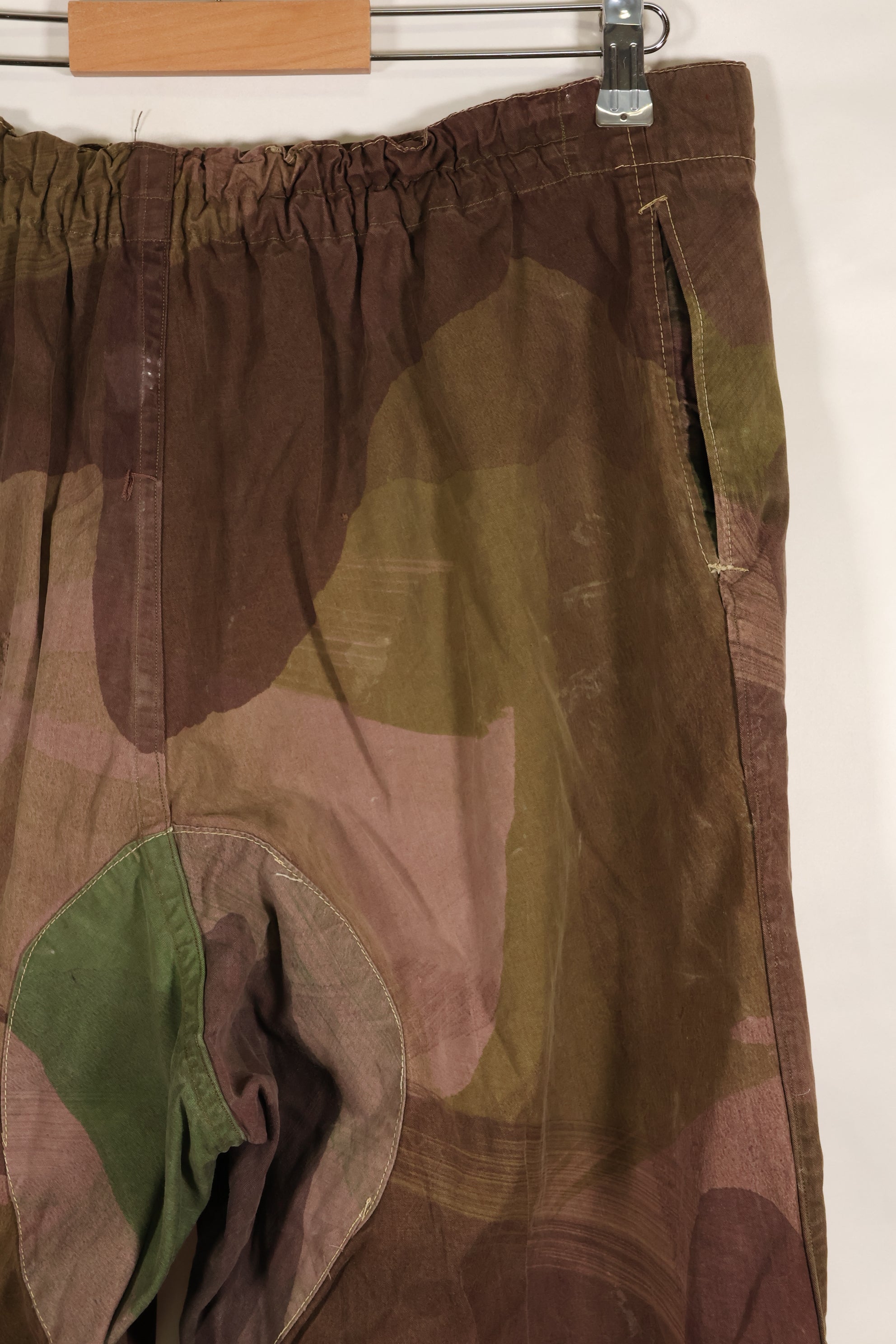 実物　イギリス軍　SAS トラウザーズ　WINDPROOF 迷彩パンツ　改造パンツ　インドシナ戦争　中古品