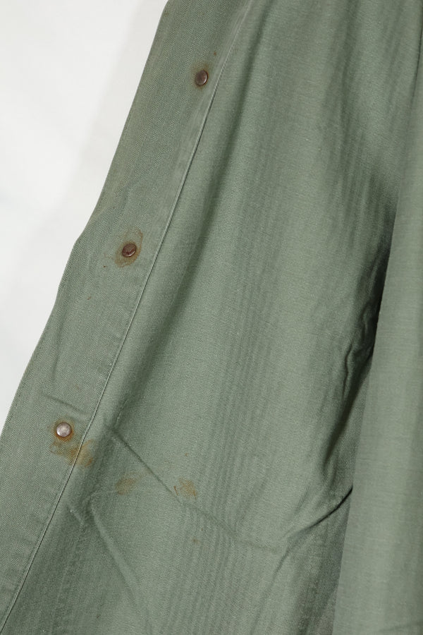 เสื้อแจ็คเก็ตอเนกประสงค์ P-41 HBT ของนาวิกโยธินสหรัฐฯ ยุค 1940 มือสอง สภาพ B
