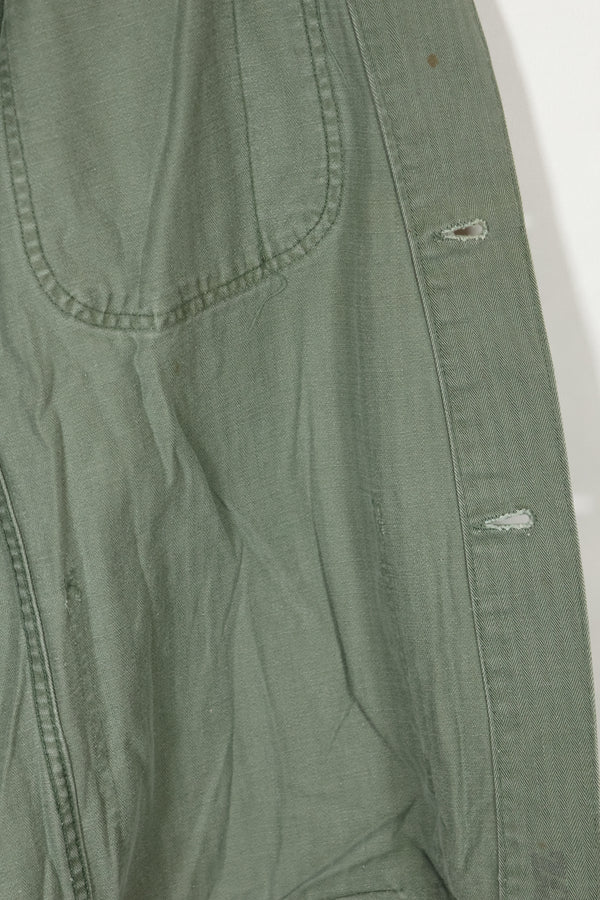 เสื้อแจ็คเก็ตอเนกประสงค์ P-41 HBT ของนาวิกโยธินสหรัฐฯ ยุค 1940 มือสอง สภาพ B