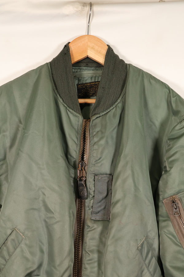 1950s LARGE U.S. Air Force Early Model MA-1 Flight Jacket, Intermediate, Used
