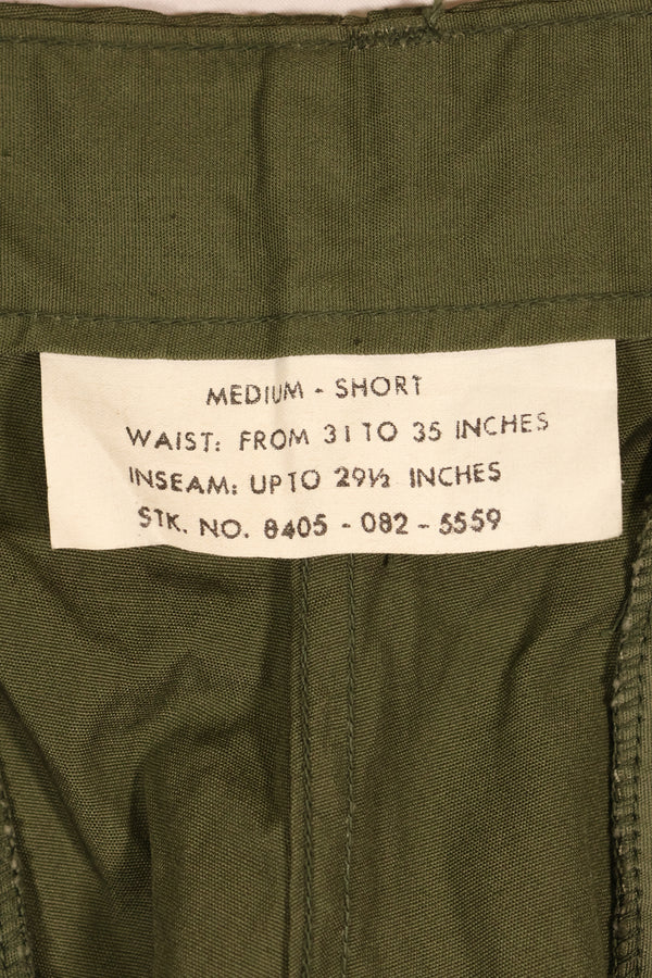 ประมาณปี 1965 – M-S – สินค้าใหม่จากคลัง – กางเกงทหารแบบ Jungle Fatigue รุ่นที่ 2 – สภาพดี　