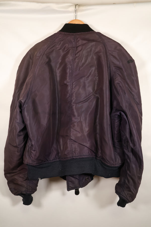 เสื้อแจ็คเก็ตบิน N2-A ของกองทัพอากาศสหรัฐฯ ขนาดใหญ่ ยุคปี 1950 ปรับเปลี่ยนฮู้ด มือสอง