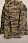 Real Late War Pattern Tiger Stripe Shirt Light weight, faded, used.