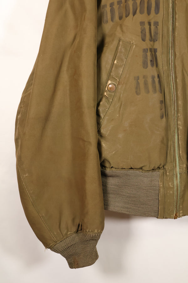 1940s, Size 42, WWII, U.S. Army Air Forces, B-15 Flight Jacket, Calendar-finished fabric, Used