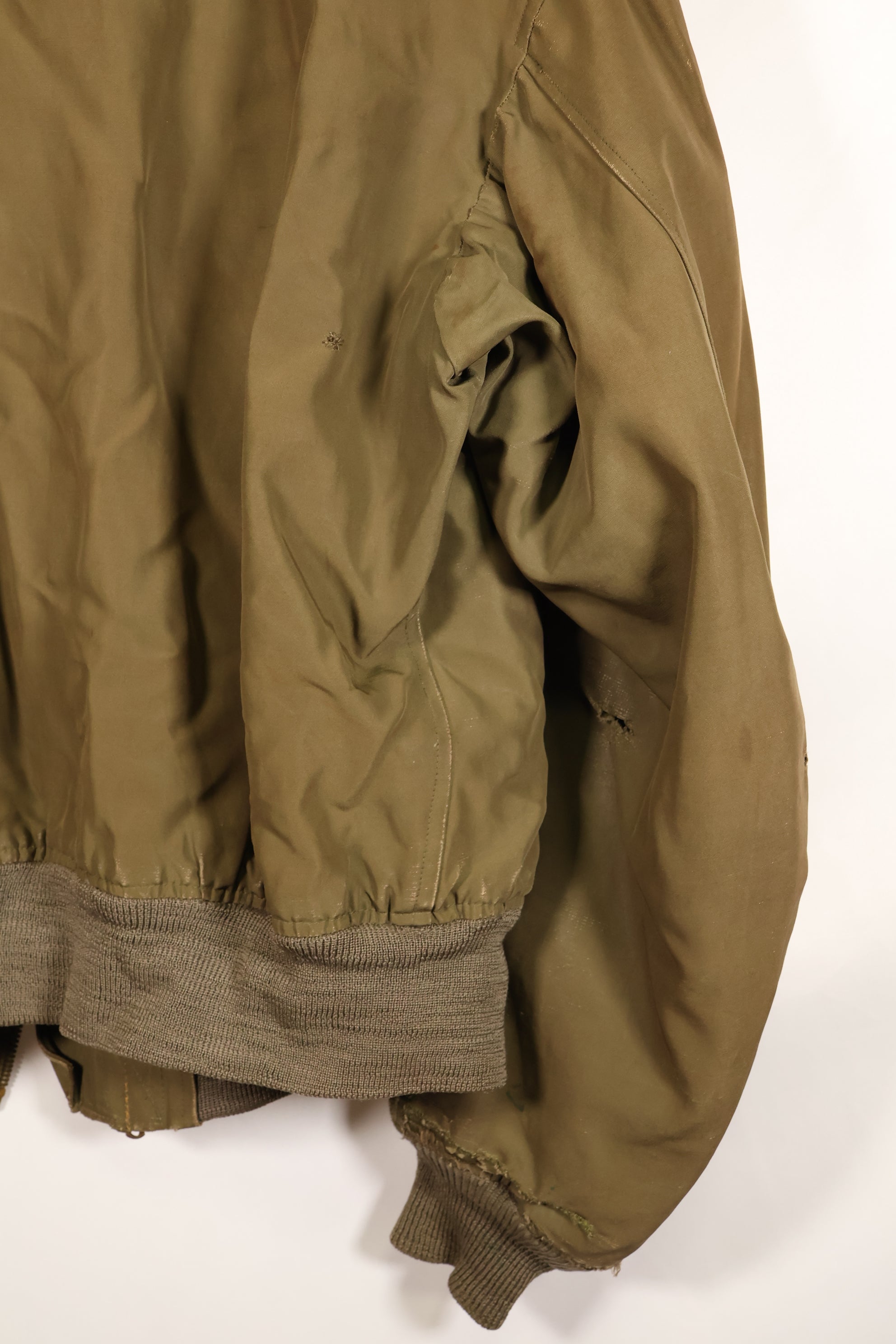 1940s, Size 42, WWII, U.S. Army Air Forces, B-15 Flight Jacket, Calendar-finished fabric, Used