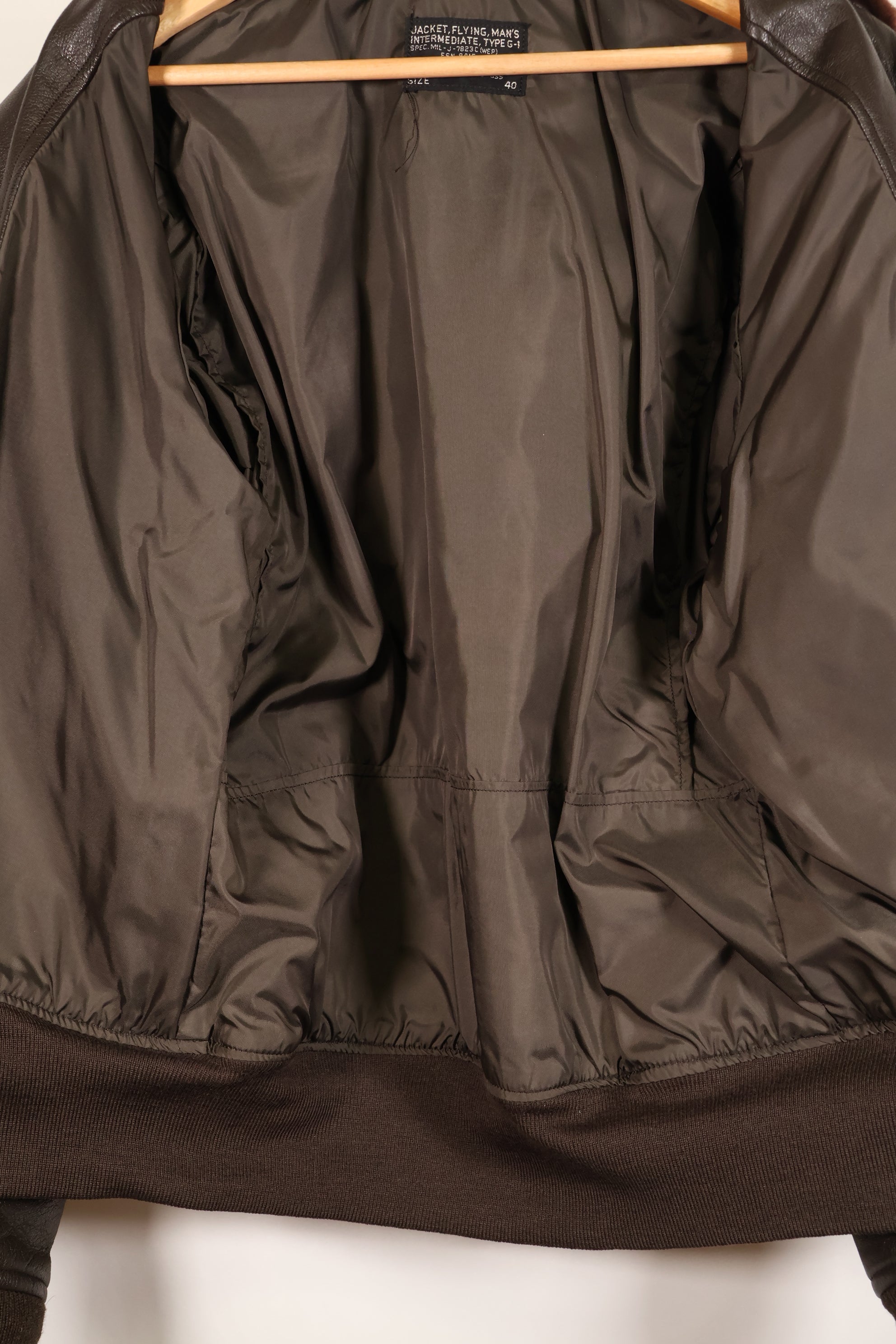 Early 1960s, Size 40, U.S. Navy G-1 Flight Jacket, Virtually Unworn　
