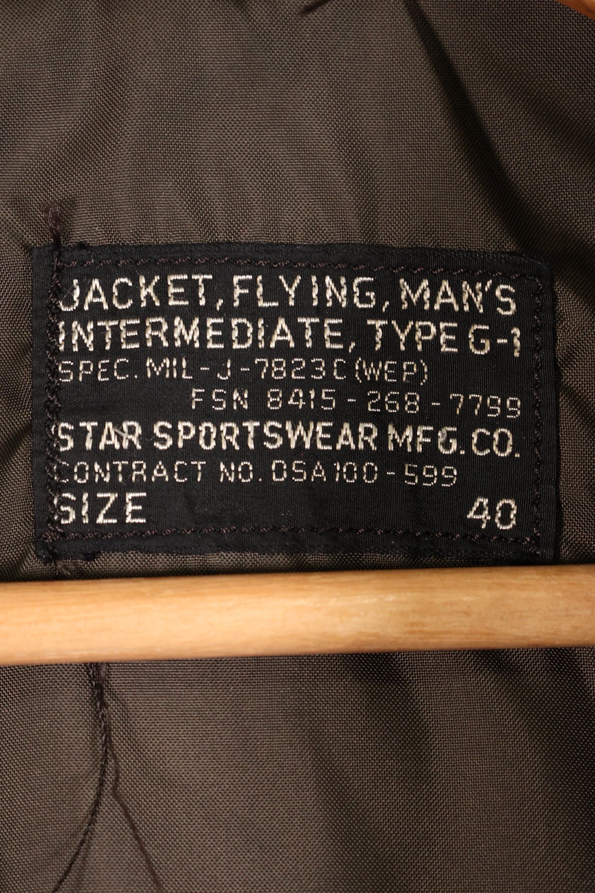 Early 1960s, Size 40, U.S. Navy G-1 Flight Jacket, Virtually Unworn　