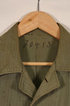 実物　WWII アメリカ海兵隊　USMC　P41　HBTジャケット　レアボタン付　中古品