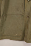 実物　WWII アメリカ海兵隊　USMC　P41　HBTジャケット　レアボタン付　中古品