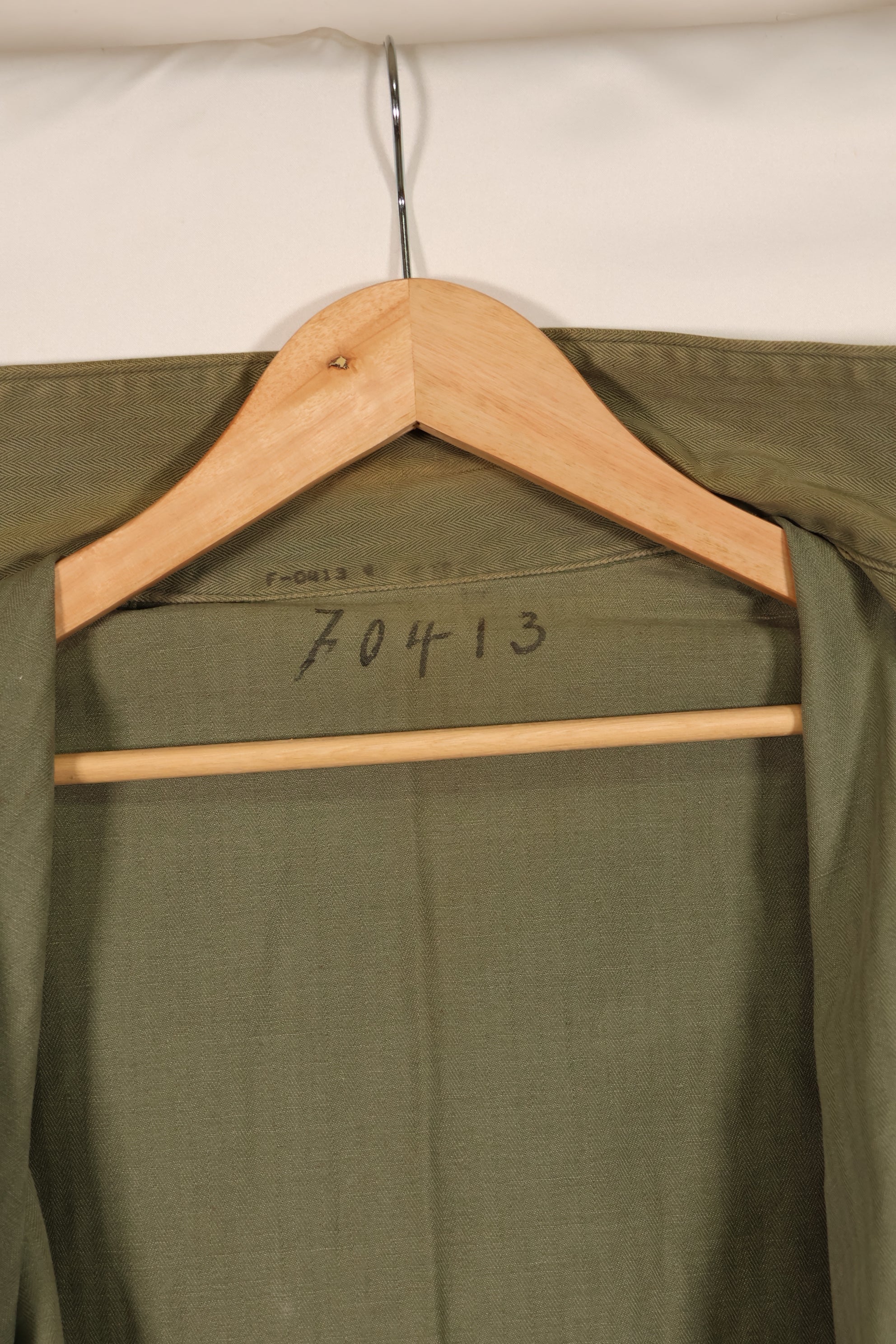 実物　WWII アメリカ海兵隊　USMC　P41　HBTジャケット　レアボタン付　中古品