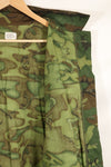 1970 Contract Deadstock X-L-R ERDL Green Leaf Camouflage Jungle Fatigue Jacket