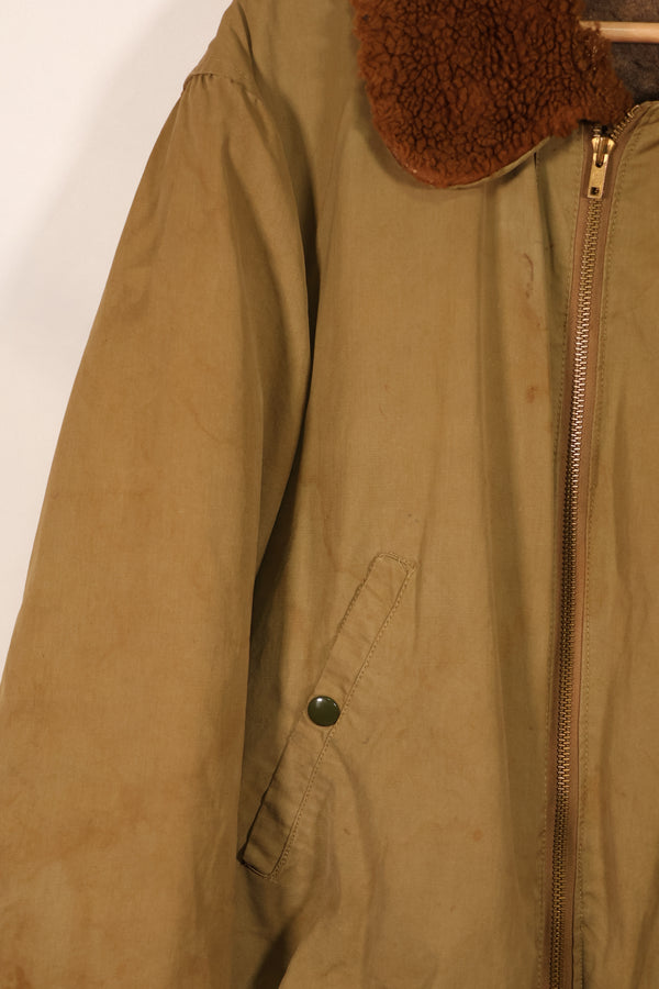 Real 1940s U.S. Army Air Corps USAAF B-15 Flight Jacket, used without label