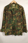 Actual 1969 M-S Ripstop ERDL Fatigue Jacket Brown Leaf Used