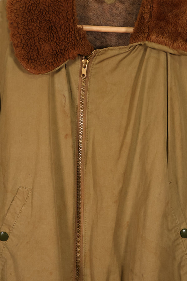 Real 1940s U.S. Army Air Corps USAAF B-15 Flight Jacket, used without label