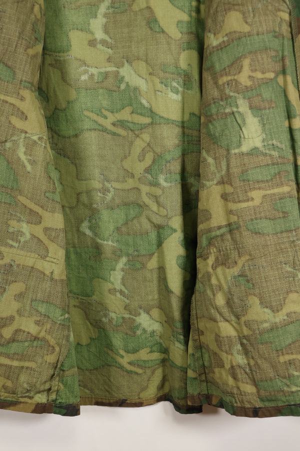 Actual 1969 M-S Ripstop ERDL Fatigue Jacket Brown Leaf Used