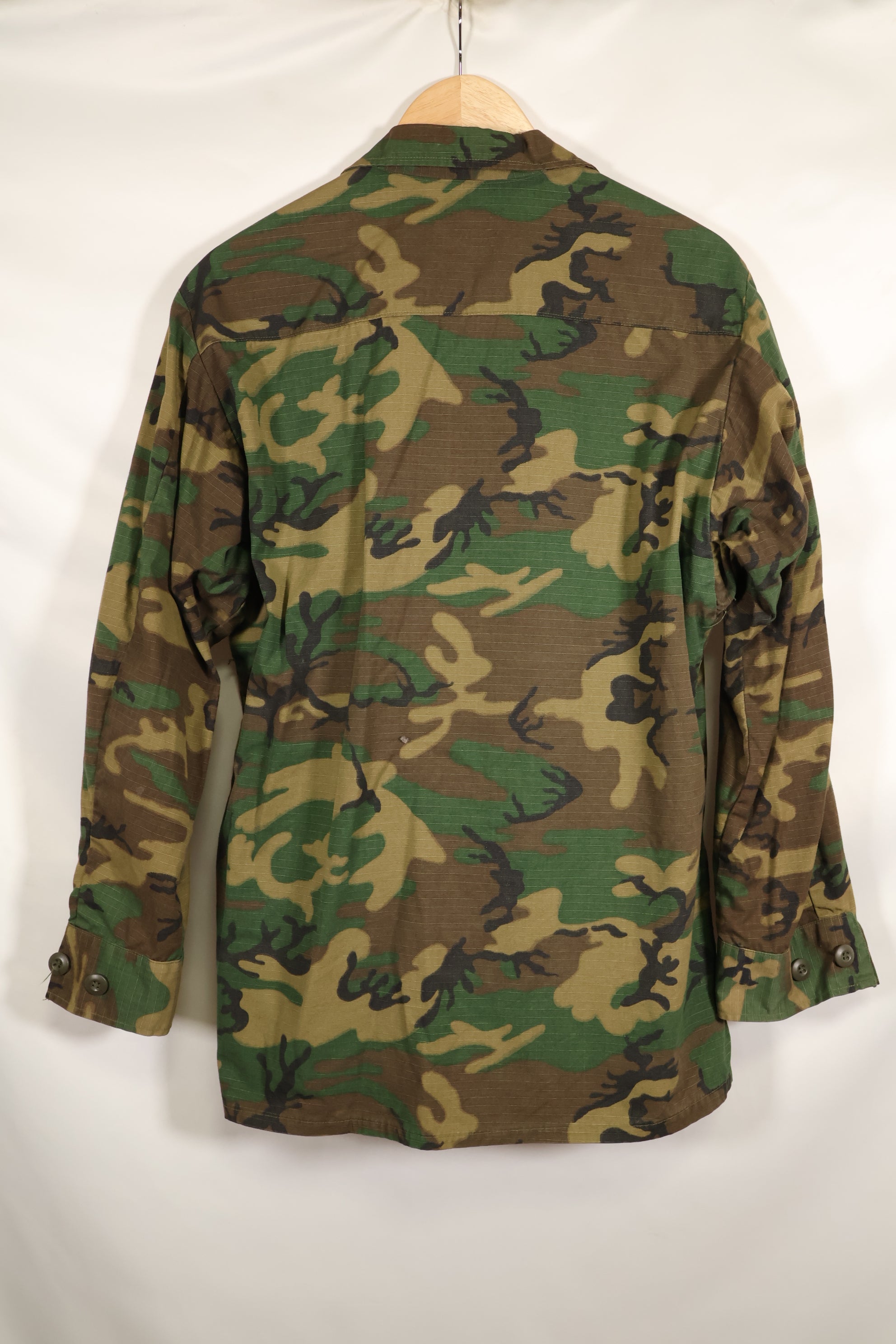 Actual 1969 M-S Ripstop ERDL Fatigue Jacket Brown Leaf Used