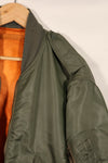 Real early 1960s USAF L2-B flight jacket with damaged ribs, no zipper slider