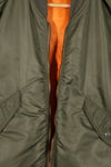 Real early 1960s USAF L2-B flight jacket with damaged ribs, no zipper slider
