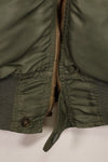 Real early 1960s USAF L2-B flight jacket with damaged ribs, no zipper slider