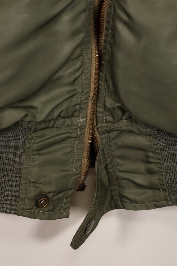 Real early 1960s USAF L2-B flight jacket with damaged ribs, no zipper slider