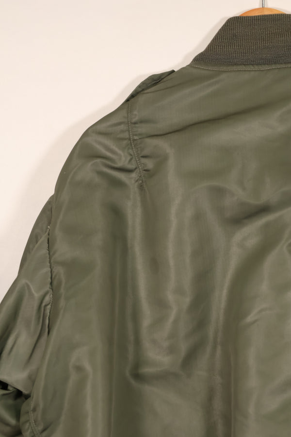 Real early 1960s USAF L2-B flight jacket with damaged ribs, no zipper slider